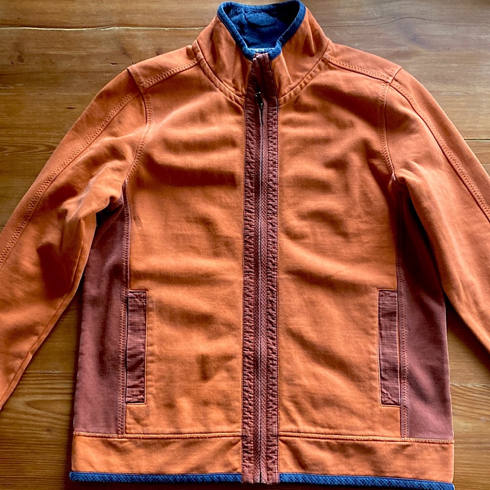 Fat Face men's orange and navy jacket in size large. NWOT